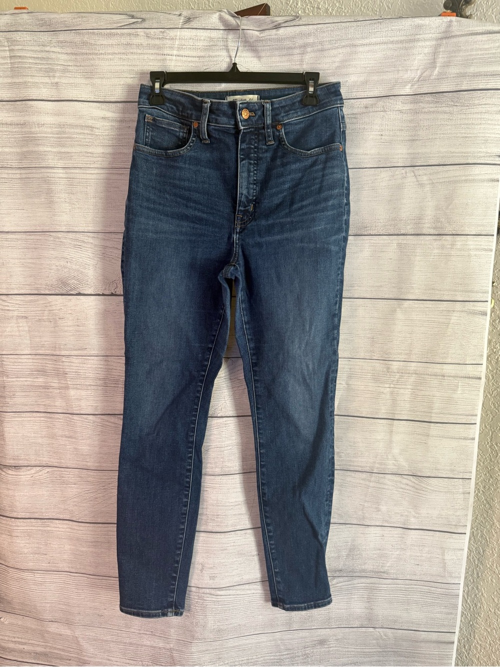 Madewell Skinny Jeans in Deep Indigo